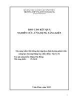 (Sáng kiến kinh nghiệm) hệ thống bài tập theo định hướng phát triển năng lực chương động học chất điểm  vật lý 10  