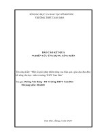 (Sáng kiến kinh nghiệm) một số giải pháp nhằm nâng cao hiệu quả  giáo dục đạo đức, lối sống cho học  sinh ở trường THPT tam đảo 