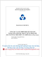 Sàng lọc và gây nhiễm một số loài nấm ngoại cộng sinh thu thập từ rừng phòng hộ đầu nguồn đa nhim trên cây thông ba lá pinus kesiya