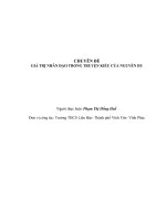 (Sáng kiến kinh nghiệm) chuyên đề giá trị nhân đạo trong truyện kiều của nguyễn du  