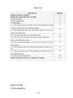 (Sáng kiến kinh nghiệm) một số biện pháp chỉ đạo nâng cao chất lượng chăm sóc nuôi dưỡng và vệ sinh an toàn thực phẩm trong trường mầm non 2 