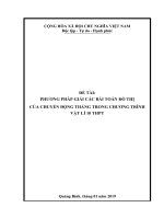 (Sáng kiến kinh nghiệm) phương pháp giải các bài toán đồ thị của chuyển động thẳng trong chương trình vật lí 10 THPT 