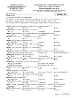 Đề thi thử tốt nghiệp THPT năm 2021 môn hóa học có đáp án   trường THPT trần phú (lần 1) 