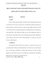 (Sáng kiến kinh nghiệm) rèn luyện  kỹ năng  giải 1 số dạng  toán về phân số từ cơ bản đến nâng cao 