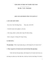 (Sáng kiến kinh nghiệm) một vài giải pháp nâng cao chất lượng hồ sơ tổ chuyên môn 