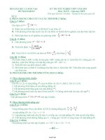 Kỳ thi tốt nghiệp thpt năm 2010 môn: Toán – Giáo dục thpt