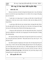 (Sáng kiến kinh nghiệm) sáng kiến kinh nghiệm phương án tổ chức tiết luyện tập 