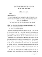 (Sáng kiến kinh nghiệm) nâng cao hiệu quả dạy học bằng việc lồng ghép các hiện tượng thực tiễn có liên quan đến bài học trong hóa học phổ thông 