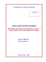 (Sáng kiến kinh nghiệm) một số biện pháp nâng cao chất lượng cho trẻ 5 – 6 tuổi làm quen với các biểu tượng toán sơ đẳng 