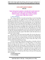 (Sáng kiến kinh nghiệm) một số kinh nghiệm làm đồ dùng đồ chơi từ nguyên vật liệu sẳn có ở địa phương nhằm nâng cao hiệu quả chất lượng giảng dạy trẻ mẫu giáo 