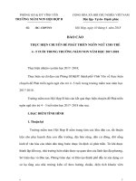 (Sáng kiến kinh nghiệm) báo cáo chuyên đề phát triển ngôn ngữ trường mn hội hợp b 