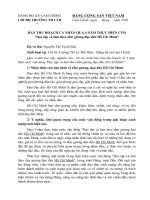 BAI THU HOACH VE HO CHI MINH