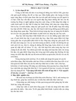 (Sáng kiến kinh nghiệm) vận dụng kiến thức liên môn để dạy bài 3 “các nguyên tố hóa học và nước” – sinh học 10, cơ bản 