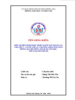 (Sáng kiến kinh nghiệm) một số biện pháp nâng cao hiệu quả giáo dục lấy trẻ làm trung tâm cho trẻ 5 – 6 tuổi tại lớp lá 1, trường mầm non ea na 