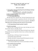 (Sáng kiến kinh nghiệm) giáo dục kĩ năng sống cho học sinh thông qua sinh hoạt chuyên đề ở lớp chủ nhiệm 