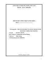 (Sáng kiến kinh nghiệm) một số giải pháp xây dựng mối quan hệ đoàn kết trong nhà trường  