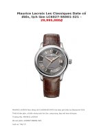 Maurice lacroix les classiques date cổ điển, lịch lãm LC6027 SS001 321   29,995,000₫