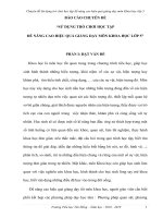 (Sáng kiến kinh nghiệm) báo cáo CHUYÊN đề sử DỤNG TRÒ CHƠI học tập để NÂNG CAO HIỆU QUẢ GIẢNG dạy môn KHOA học lớp 5 