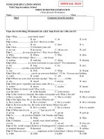 first semester test9 Grade 7