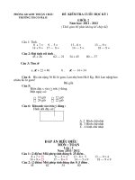 DE DAP AN KTDKL2 MON TOAN LOP 2