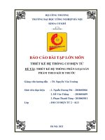 Thiết kế hệ thống phân loại sản phẩm theo kích thước