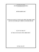 (Luận văn thạc sĩ) đánh giá ngập lụt vùng hạ du sông trà khúc tỉnh quảng ngãi theo quy trình vận hành liên hồ 