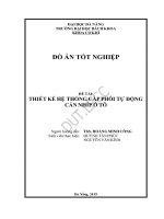 (Đồ án tốt nghiệp) thiết kế hệ thống cấp phôi tự động cán nhíp ô tô 