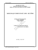 (Đồ án tốt nghiệp) khách sạn COSEVCO kỳ anh – hà tĩnh 