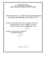 (Đồ án tốt nghiệp) phân tích ứng xử và thiết kế công trình khách sạn mimi theo phương án sàn gỗ rỗng nevo 