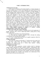 (Sáng kiến kinh nghiệm) USING GRAPHIC ORGANIZERS TO IMPROVE 11TH GRADERS’ READING COMPREHENSION 