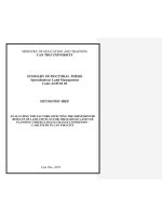 Đánh giá các yếu tố tác động đến kết quả thực hiện kế hoạch sử dụng đất làm cơ sở cho quy hoạch sử dụng đất trong điều kiện biến đổi khí hậu – trường hợp nghiên cứu tại thành phố cần thơ TT 