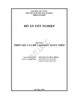 Thiết kế và chế tạo máy xoắn thép 