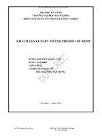 (Đồ án tốt nghiệp) khách sạn luxury, thành phố hồ chí minh  