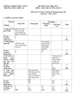 de kiem tra hoc ki I co ma tran