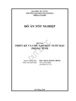 Thiết kế và chế tạo máy tuốt đậu phộng tươi 