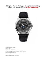 Đồng hồ patek philippe complications vàng trắng 18k 5205g 010   1,059,995,000₫
