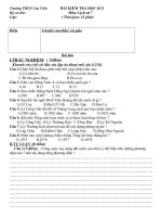 de thi hoc ki I MON LICH SU 7