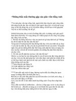 Nhung thac mac thuong gap cua GV tieng Anh