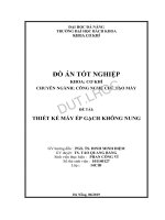 Thiết kế máy ép gạch không nung  
