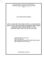 (Sáng kiến kinh nghiệm) rèn luyện kĩ năng phân tích và giải một số dạng toán chuyển đổi mạch điện một chiều cho học sinh trung bình và yếu trường THPT nguyễn xuân nguyên 