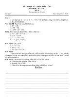 De DA KT HK 1 Toan 6