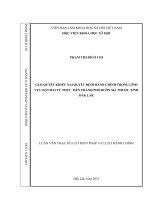 Luận văn GIẢI QUYẾT KHIẾU nại QUYẾT ĐỊNH HÀNH CHÍNH TRONG LĨNH vực đất ĐAI từ THỰC TIỄN THÀNH PHỐ BUÔN MA THUỘT, TỈNH đắk lắk 