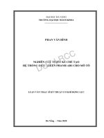 (Luận văn thạc sĩ) nghiên cứu thiết kế chế tạo hệ thống điều khiển phanh ABS cho mô tô 