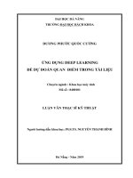 Ứng dụng deep learning để dự đoán quan điểm trong tài liệu 