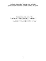 TÀI LIỆU tập HUẤN GIÁO VIÊN sử dụng SGK trải nghiệm, hướng nghiệp 6  sách cánh diều