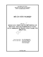 (Đồ án tốt nghiệp) khảo sát, thiết kế và mô phỏng lò đốt rác thải rắn sinh hoạt năng suất 1000kh h sử dụng công nghệ vòi phun tia 