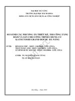 (Đồ án tốt nghiệp) so sánh các phương án thiết kế, thi công tầng hầm và sàn cho công trình chung cư KATSUTOSHI GRAND HOUSE đà nẵng  
