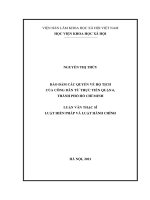 Bảo đảm các quyền về Hộ tịch của công dân từ thực tiễn Quận 6, Thành phố Hồ Chí Minh