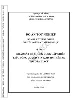 (Đồ án tốt nghiệp) khảo sát hệ thống cung cấp nhiên liệu động cơ 2KD FTV (2 5 d  4d) trên xe toyota hiace 