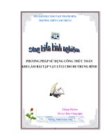 (Sáng kiến kinh nghiệm) phương pháp sử dụng công thức toán khi làm bài tập vật lý 12 cho học sinh trung bình 